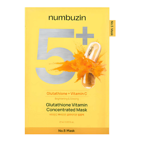 NUMBUZIN NO.5 GLUTATHIONE VITAMIN CONCENTRATED MASK (27ml * 5ea)