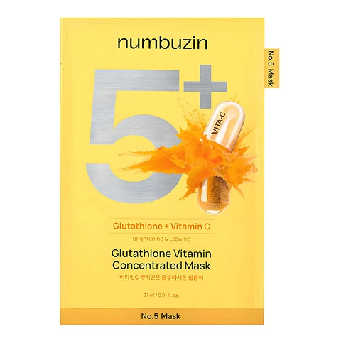 NUMBUZIN NO.5 GLUTATHIONE VITAMIN CONCENTRATED MASK (27ml * 5ea)