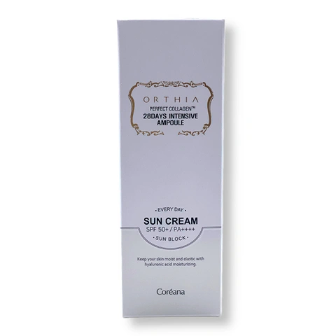 COREANA ORTHIA PERFECT COLLAGEN 28 DAYS INTENSIVE AMPOULE SUN CREAM SPF50+ PA++++ (50gr)