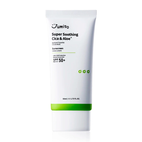 [SALE] JUMISO SUPER SOOTHING CICA & ALOE SUNSCREEN SPF50+ PA++++ (50ml) [EXP 05/2025]