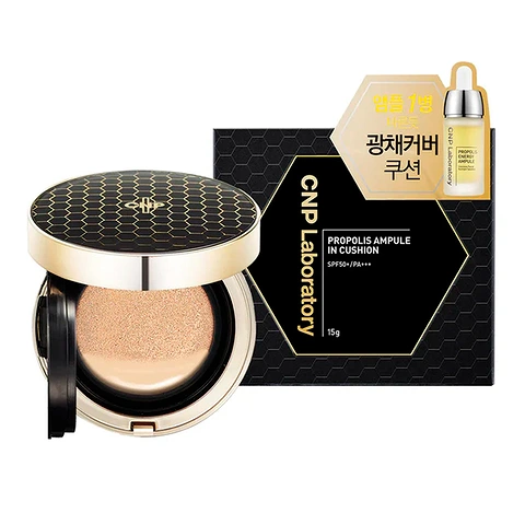 CNP #21 LIGHT BEIGE LABORATORY PROPOLIS AMPUKE IN CUSHION SPF50+ PA+++ (15ml * 2ea)
