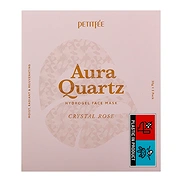 PETITFEE AURA QUARTZ HYDROGEL FACE MASK CRYSTAL ROSE (30gr * 5ea)