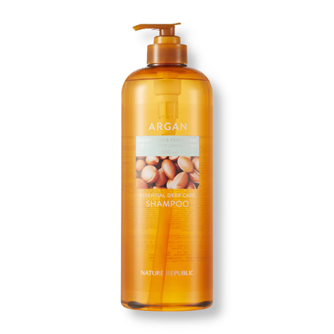 [SALE] NATURE REPUBLIC ARGAN ESSENTIAL DEEP CARE SHAMPOO (1000ml) [EXP 05/2025]
