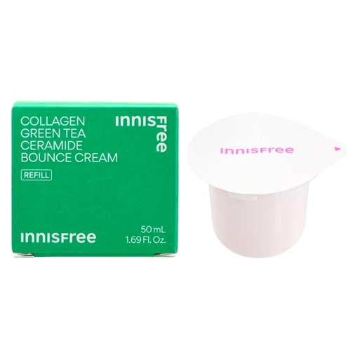 INNISFREE COLLAGEN GREEN TEA CERAMIDE BOUNCE CREAM REFILL ONLY (50ml)