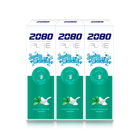 DENTAL CLINIC 2080 PURE BAKING SODA TOOTHPASTE FRESH-MINT (120gr * 3ea)