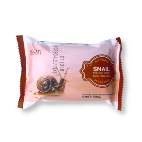 JIGOTT BODY & FACE SNAIL PEELING SOAP (150gr)