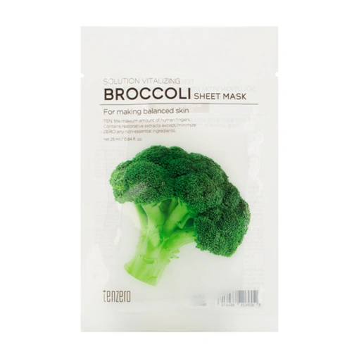 TENZERO SOLUTION VITALIZING BROCCOLI SHEET MASK (25ml * 10ea)