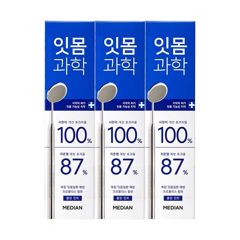 MEDIAN GUM SCIENCE TOOTHPASTE CLEAN MINT (100gr * 3ea)