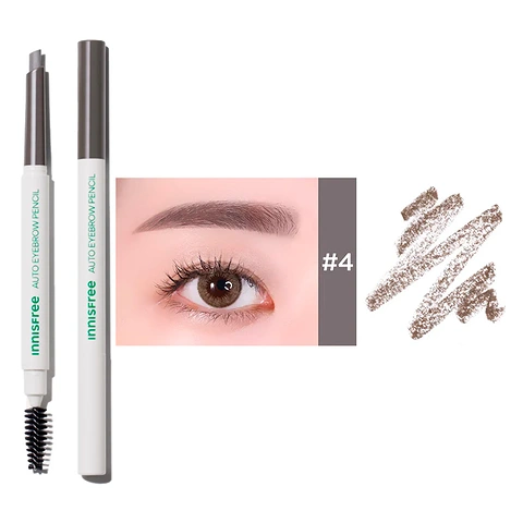 INNISFREE #04 EARLY MORNING DEW ASH BROWN AUTO EYEBROW PENCIL (0.3gr)