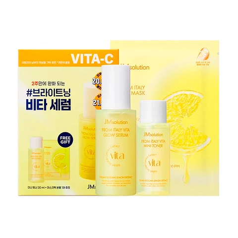 JM SOLUTION ITALY VITA-С GLOW SERUM SET (30ml + 1mask)