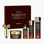 WELLDERMA PREMIUM RETINOL PEPTIDE LIFTING RESTORE SPECIAL SET (150ml + 120ml + 30ml + 50gr + 1ea)