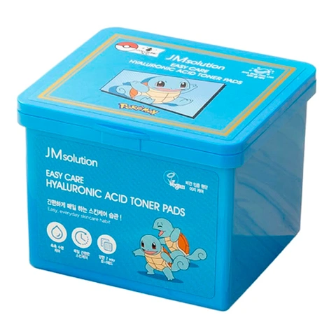 JM SOLUTION EASY CARE HYALURONIC ACID TONER PADS POKEMON (70ea)