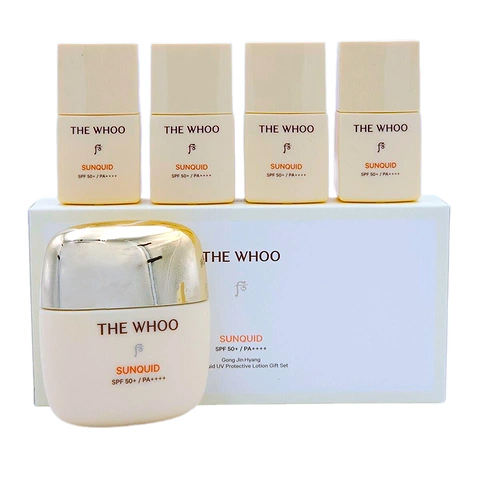 THE WHOO GONG JIN HYANG SUNQUID UV PROTECTIVE LOTION SPECIAL SET (50ml + 13ml * 4ea)
