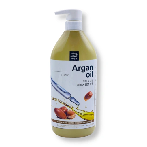 MISE EN SCENE ARGAN OIL HAIR & SCALP NOURISHING BOOSTER SHAMPOO (800ml)