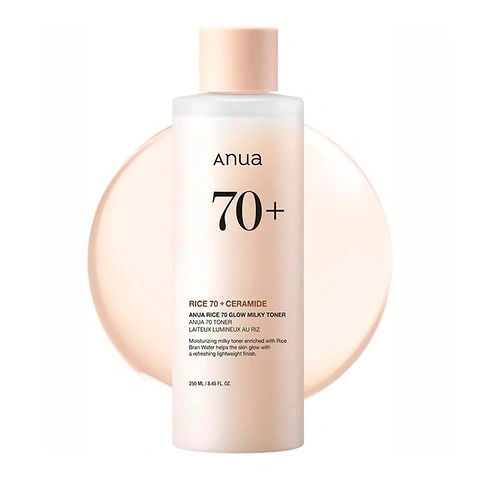 ANUA RICE 70 GLOW MILKY TONER (250ml)
