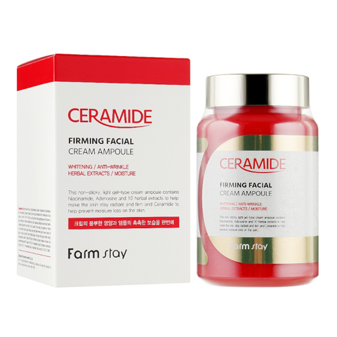 [SALE] FARM STAY CERAMIDE FIRMING FACIAL CREAM AMPOULE (250ml) [EXP 01/2026]