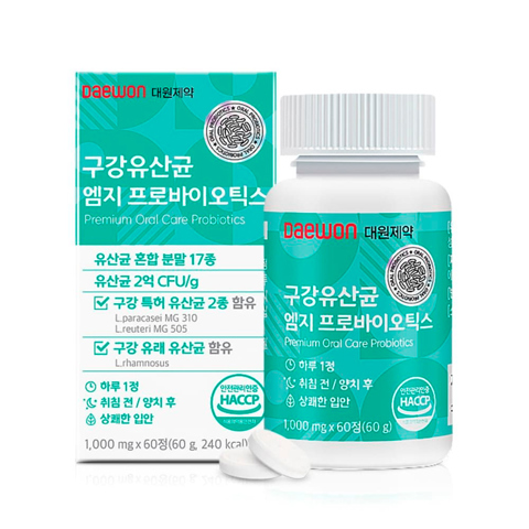 DAEWON PHARMACEUTICAL ORAL PROBIOTICS MG PROBIOTICS (1 000mg * 60 tablets)