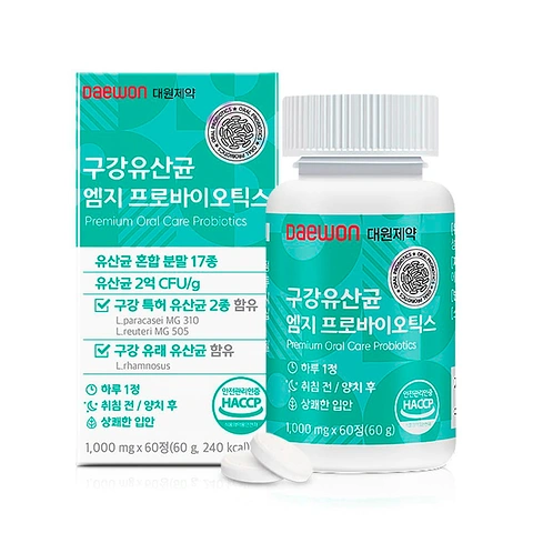 DAEWON PHARMACEUTICAL ORAL PROBIOTICS MG PROBIOTICS (1 000mg * 60 tablets)