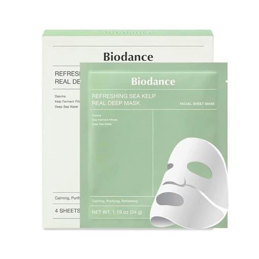 BIODANCE REFRESHING SEA KELP REAL DEEP MASK (4sheets * 34gr)