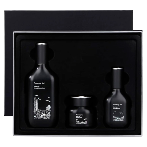 [SALE] PYUNKANG YUL BLACK TEA LINE GIFT SET (130ml + 45ml + 60ml) [EXP 02/2026]