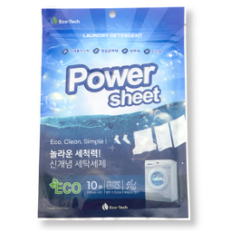 [SALE] ECO-TECH LAUNDRY DETERGENT POWER SHEET (10ea) [EXP 05/2026]