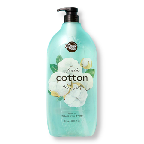 SHOWER MATE FRESH COTTON BODY WASH (1200ml)