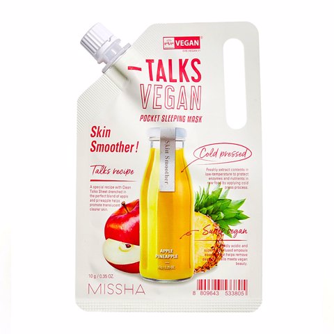 [SALE] MISSHA TALKS VEGAN POCKET SLEEPING MASK (SKIN SMOOTHER) (1ea) [EXP 06/2026]