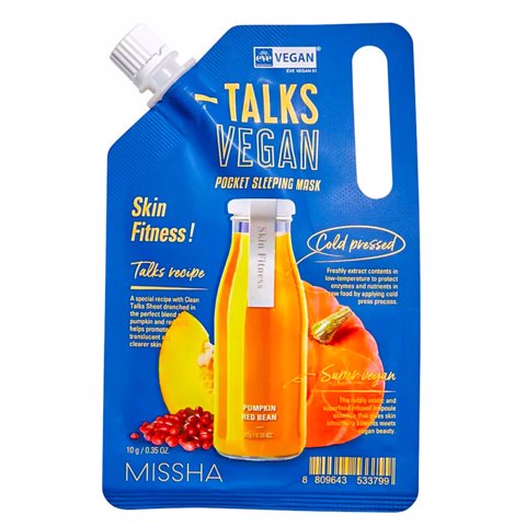 [SALE] MISSHA TALKS VEGAN POCKET SLEEPING MASK (SKIN FITNESS) (1ea) [EXP 06/2026]