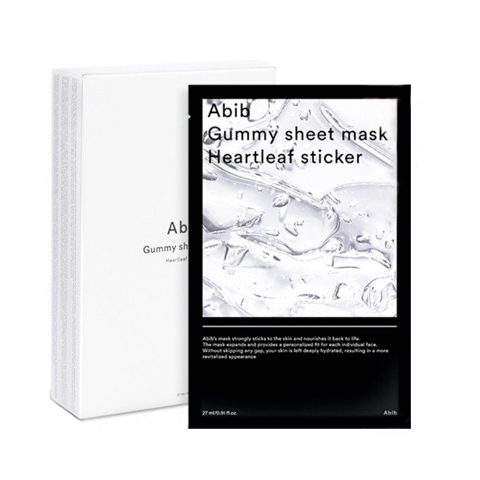 [SALE] ABIB GUMMY SHEET MASK HEARTLEAF STICKER (27ml * 10ea)