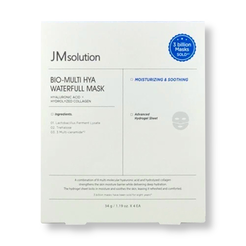 JM SOLUTION BIO-MULTI HYA WATERFULL MASK (34gr * 4ea)