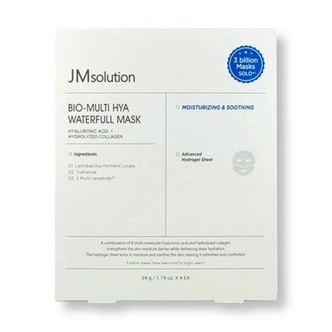 JM SOLUTION BIO-MULTI HYA WATERFULL MASK (34gr * 4ea)