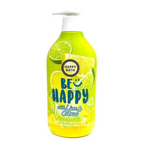HAPPY BATH BE HAPPY WITH LIME & CITRUS BODY WASH (900gr)