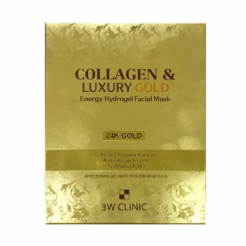 [SALE] 3W CLINIC COLLAGEN & LUXURY GOLD ENERGY HYDROGEL FACIAL MASK (30ml * 5ea)