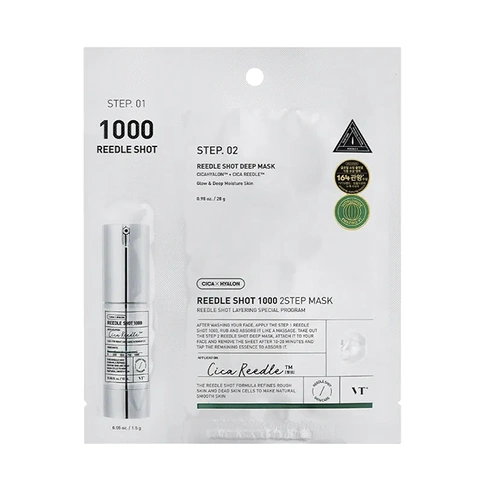 VT COSMETICS REEDLE SHOT 1000 2STEP MASK (1.5gr + 28gr)