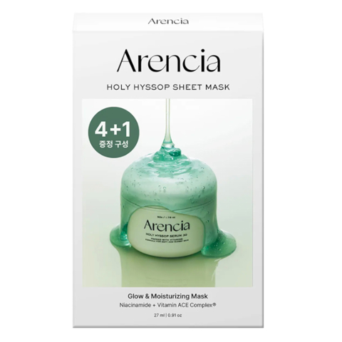 ARENCIA HOLY HYSSOP SHEET MASK (27ml * 5ea)