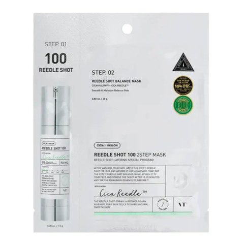VT COSMETICS REEDLE SHOT 100 2 STEP BALANCE MASK (1,5gr + 25gr)
