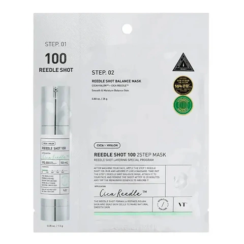 VT COSMETICS REEDLE SHOT 100 2 STEP BALANCE MASK (1,5gr + 25gr)