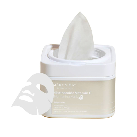 MARY&MAY NIACINAMIDE VITAMIN C BRIGHTENING MASK (400gr/30ea)