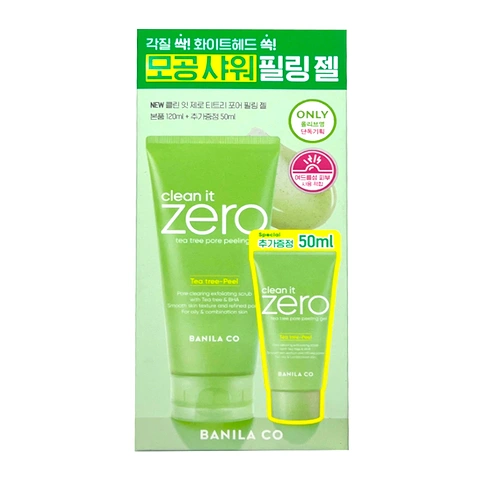 BANILA CO CLEAN IT ZERO TEA TREE PORE PEELING GEL (120ml + 50ml)