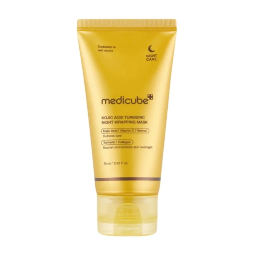 MEDICUBE KOJIC ACID TURMERIC NIGHT WRAPPING MASK (75ml)