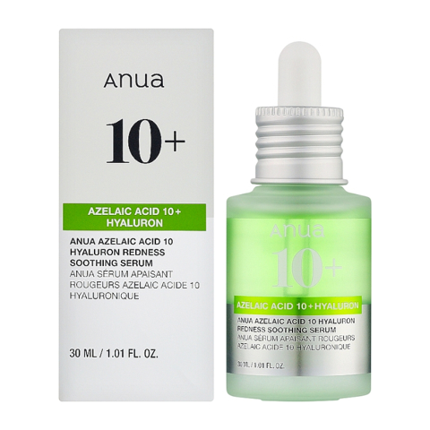 ANUA AZELAIC ACID 10 HYALURON REDNESS SOOTHING SERUM (30ml)