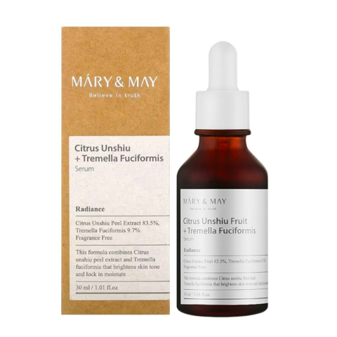MARY&MAY CITRUS UNSHIU + TREMELLA FUCIFORMIS SERUM (30ml)
