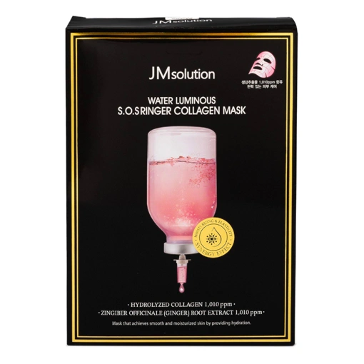 JM SOLUTION WATER LUMINOUS S.O.S RINGER COLLAGEN MASK (35ml * 10ea)