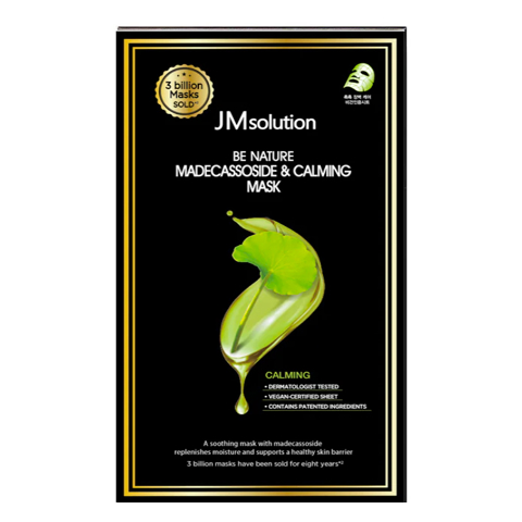 JM SOLUTION BE NATURE MADECASSOSIDE & CALMING MASK (24ml * 10ea)