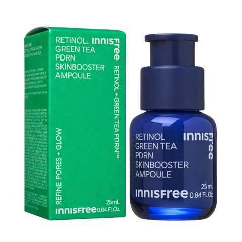 INNISFREE RETINOL GREEN TEA PDRN SKINBOOSTER AMPOULE (25ml)