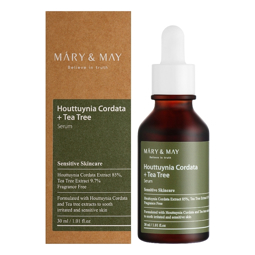 MARY&MAY HOUTTUYNIA CORDATA + TEA TREE SERUM (30мл)