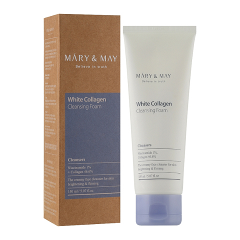 MARY&MAY WHITE COLLAGEN CLEANSING FOAM (150ml)