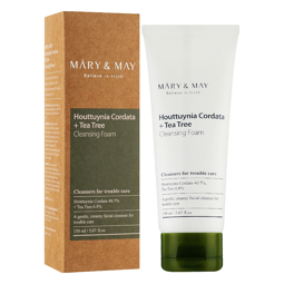 MARY&MAY HOUTTUYNIA CORDATA+TEA TREE CLEANSING FOAM (150ml)
