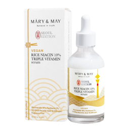 MARY&MAY VEGAN RICE NIACIN 10% TRIPLE VITAMIN SERUM (80ml)