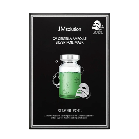 JM SOLUTION C9 CENTELLA AMPOULE SILVER FOIL MASK (35ml * 10ea)